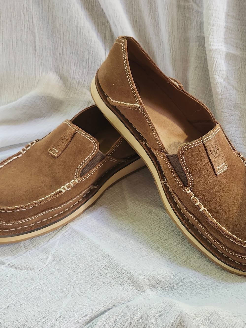Ariat Women's Suede Slip-On Loafers in Brown